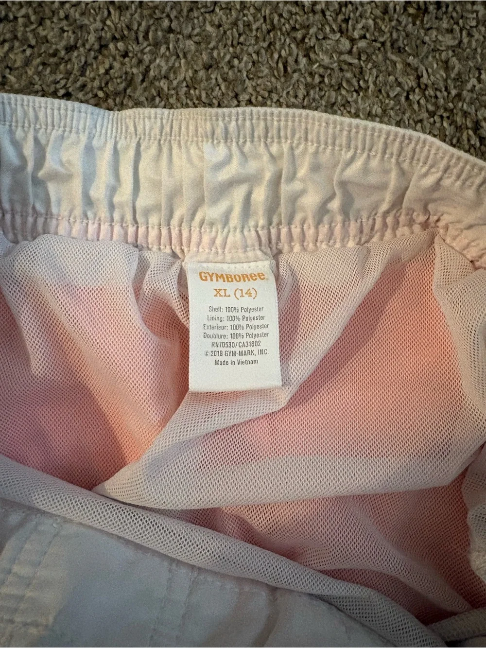 Gymboree Boys Colorblock Swim Trunks in Orange, Navy & Light Blue